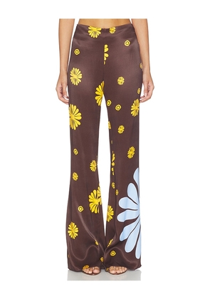 Cala de la Cruz Nix Pants in Brown. Size XS. Also in S, M, L.