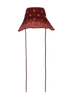 DEVON WINDSOR Sun Hat in Red.
