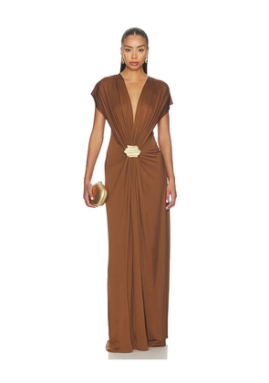 Alexis Lunaria Dress in Brown. Size XS. Also in S, M, L.