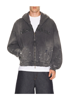 DRMERS CLUB Follow Ur Drms Zip Up Hoodie in Grey. Size S. Also in M, L, XL/1X.