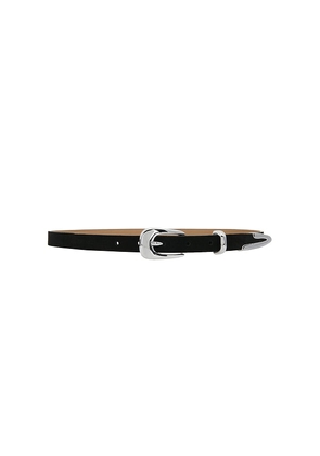 Ettika Modern Saddle Belt in Black. Size S. Also in M, L.