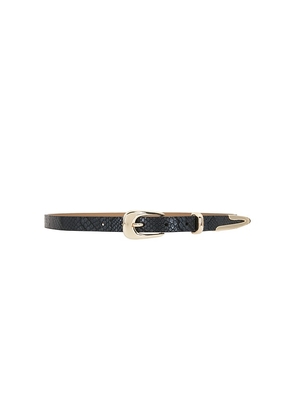 Ettika Modern Saddle Belt in Black. Size S. Also in M, L.