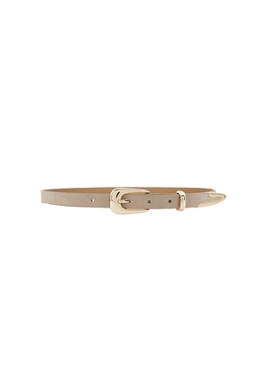 Ettika Liquid Metal Western Belt in Tan. Size S. Also in M, L.