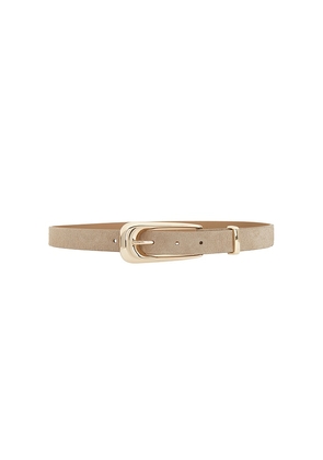 Ettika Large Signature Buckle Belt in Tan. Size XS. Also in S, M, L.