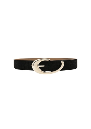 Ettika Croc Print Belt in Black. Size S. Also in M, L.