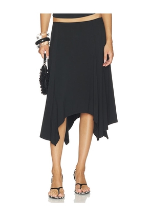 GUIZIO Handkerchief Skirt in Black. Size XXS. Also in XS, S, M.