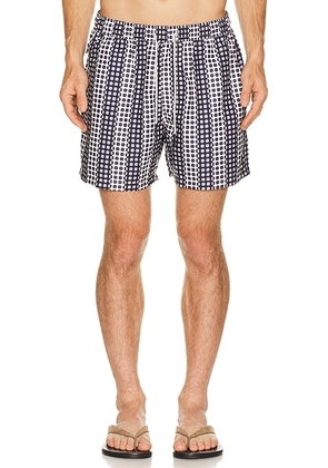 OAS Regalia Swim Shorts in Dark Blue - Purple. Size L (also in S, M, XL/1X).
