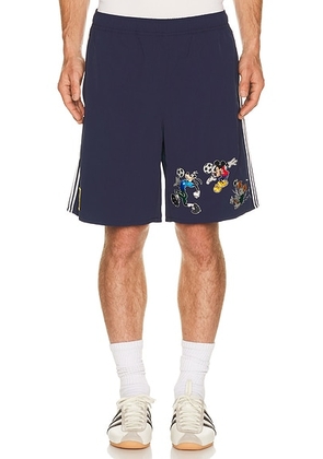 Adidas Originals x Brain Dead x Disney Short in Collegiate Navy - Blue. Size L (also in S, XL/1X).