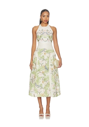 Agua by Agua Bendita Balsa Anhelo Dress in Green. Size XS. Also in S, M, L, XL.