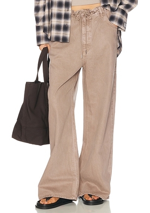 AGOLDE Shaw Jean in Trail - Brown. Size XS (also in S, M, L, XL).