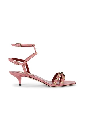 Valentino Garavani Rockstud Sandal in Candy Rose - Pink. Size 38 (also in 36, 36.5, 37, 37.5, 38.5, 39, 39.5, 40, 41).