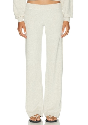 Eterne Low Rise Lounge Terry Pant in Light Heather Grey - Grey. Size M (also in S, L).