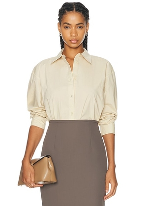 Toteme Classic Tumbled Top in Peanut - Neutral. Size 38 (also in 36, 32, 34, 40, 42).