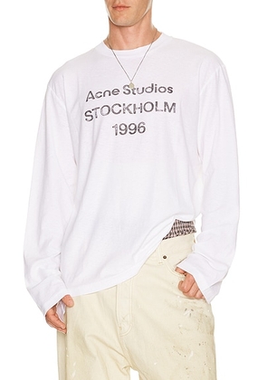 Acne Studios Edden U 1996 T-shirt in Off White - White. Size M (also in L, XL).
