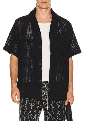 OAS Zefi Cuba Shirt in Black - Black. Size L (also in S, M, XL/1X).