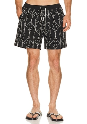 OAS Arko Swim Shorts in Black - Black. Size XL/1X (also in S, M, L).