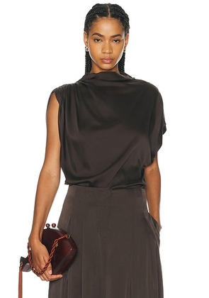 TWP Wish You Would Top in Delicioso - Brown. Size S (also in M, L).