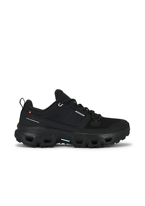 On Cloudrock Low Wp in Black & Black - Black. Size 7 (also in 7.5, 8, 8.5, 9, 9.5, 10, 10.5, 11, 11.5, 12, 13).