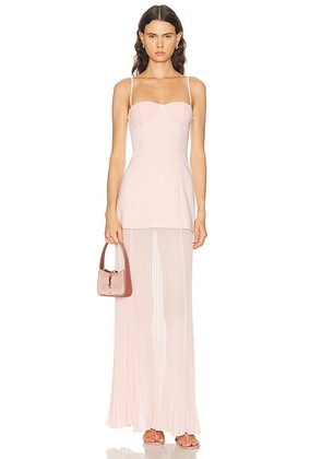 L'Academie Kenzia Gown in Baby Pink - Pink. Size XXS (also in XS, S, M, L, XL).