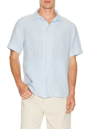 Polo Ralph Lauren Linen Andy Camp Shirt in Office Blue - Blue. Size M (also in S, XXL/2X).