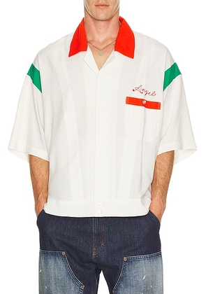 SAINT Mxxxxxx Saint Pizza Shirt in White - White. Size M (also in L, XL/1X).