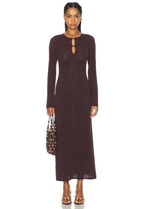 By Malene Birger Beatriz Dress in Aubergine - Purple. Size S (also in XS, M, L).