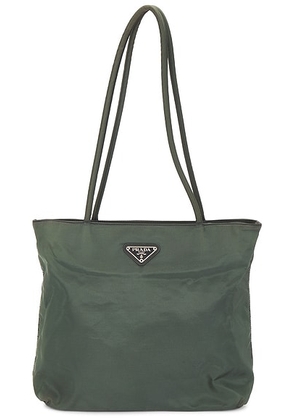 prada Prada Tessuto Tote Bag in Green - Green. Size all.