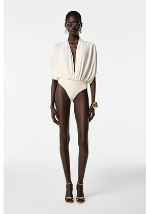 REVOLVE LOS ANGELES Chimere Bodysuit in White - White. Size XS (also in S, XXS, M, L).