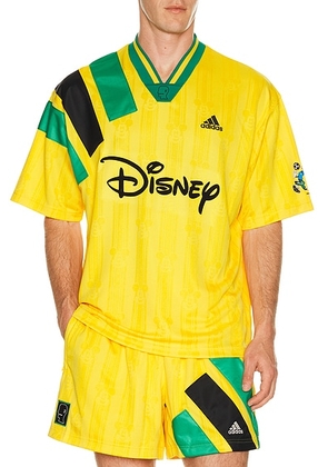 Adidas Originals x Brain Dead x Disney Football Jersey in Bold Gold - Yellow. Size XL/1X (also in XS, S, M).