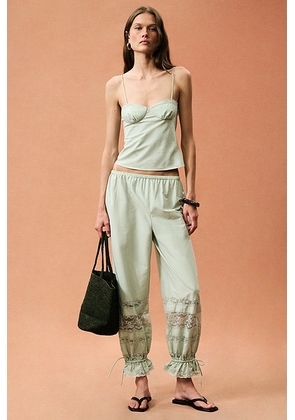 Posse for FWRD Cleo Pant in Seafoam - Blue. Size S (also in XS, M, L, XL).