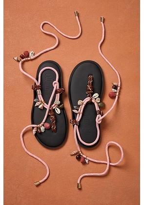 Flòwze x Eliou for FWRD Flo Twin Sandal in Silver Pink & Brown - Pink,Brown. Size 41 (also in 37, 38, 39, 42).