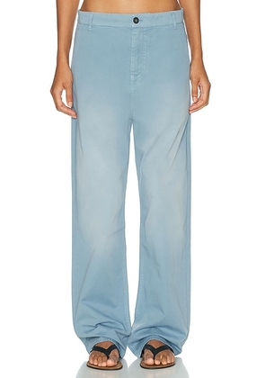 Miu Miu Twill Old Pant in Astrale - Blue. Size 36 (also in 38, 40).