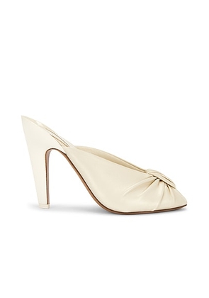 Chloe Suzie Open Toe Mule in Soft Ivory - Ivory. Size 36 (also in 41).