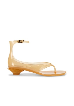 Chloe Jelly Sandal in Amber Brown - Brown. Size 37 (also in 38, 39, 40, 36).
