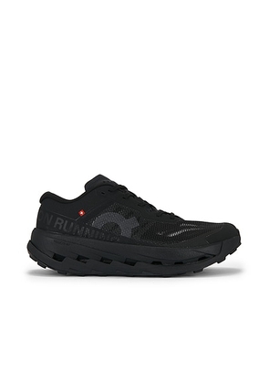 On Cloudultra 3 in Black & Black - Black. Size 12 (also in 8, 8.5, 9, 9.5, 10, 10.5, 11, 11.5, 13).