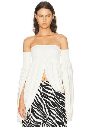 Coperni All In One Smock Top in White - White. Size 40 (also in 34, 36, 38).