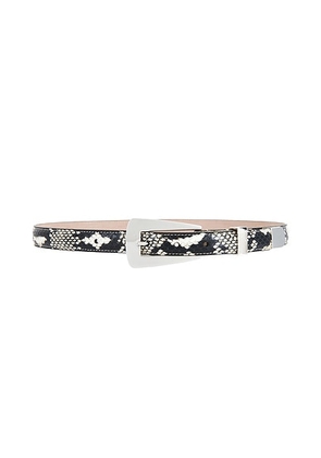 KHAITE Lucca 25mm Belt in Natural - Black. Size 70 (also in 75).