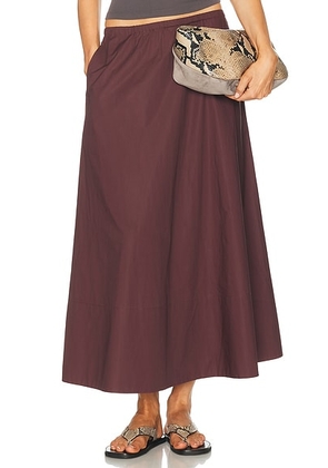 By Malene Birger Pheobes Skirt in Aubergine - Purple. Size 42 (also in 34, 36, 38, 40).