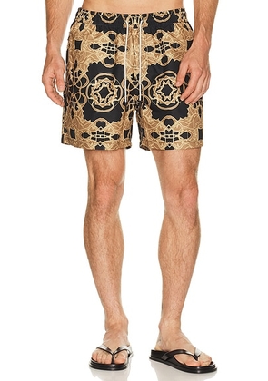 OAS Elix Swim Shorts in Black - Black. Size XL/1X (also in S, M, L).