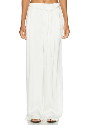 SANS FAFF Aire Trouser in White - White. Size L (also in S, M).