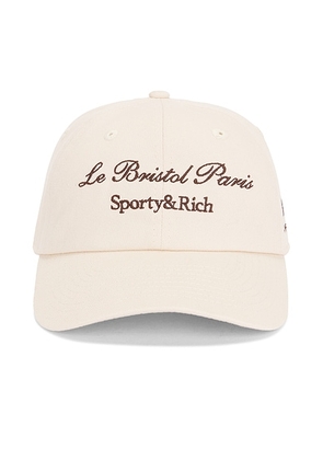 Sporty & Rich X Le Bristol Paris Faubourg Hat in Cream - Cream. Size all.