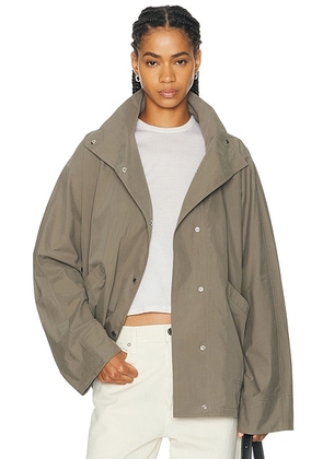 Toteme Summer Parachute Jacket in Clove - Brown. Size 38 (also in 36, 34, 40, 42).