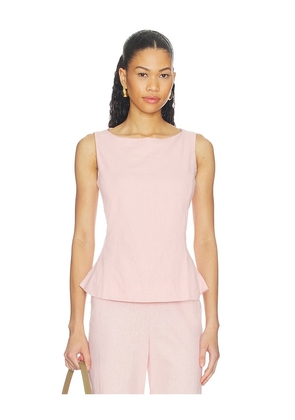 Juillet Ruby Tank Top in Pink. Size XS. Also in S, M, L.