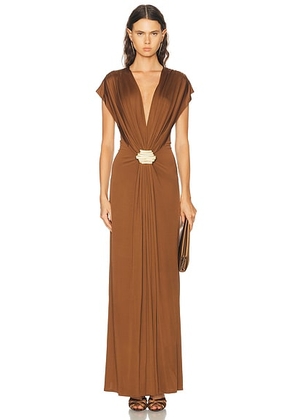 Alexis Lunaria Dress in Mocha - Brown. Size M (also in XS, S, L).