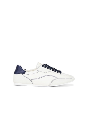 SIMKHAI Georgie Elasticized Nylon Sneaker in White. Size 36. Also in 37, 38, 39, 40, 41.
