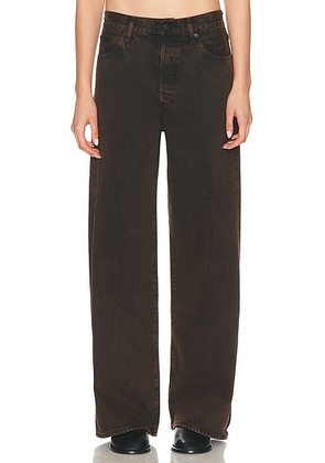 FRAME The Collegiate Jeans in Nightmoth - Brown. Size 26 (also in ).