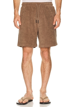 OAS Vibra Shorts in Brown - Brown. Size L (also in S, M, XL/1X).