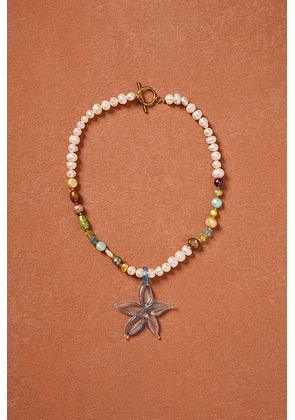 SUPLAIS for FWRD El Jardin De Las Delicias Necklace in Pearl  Sky Blue  & Colours Pearls - Green. Size all.