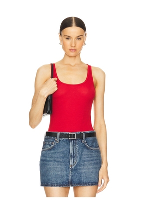 Michael Lauren Mason Basic Rib Tank in Red. Size XS. Also in L, M, S.