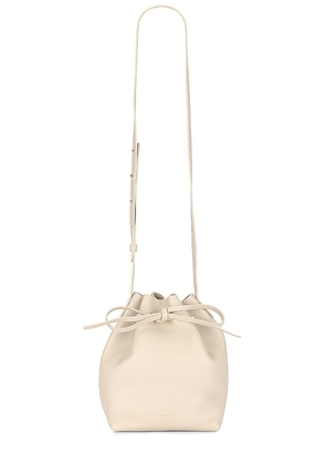 Mansur Gavriel Soft Mini Bucket Bag in Ivory.